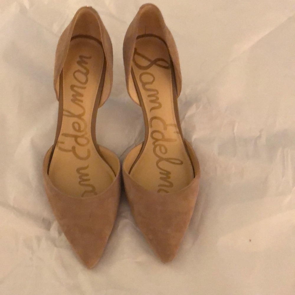 Sam Edelman beige suede heels - size 8.5